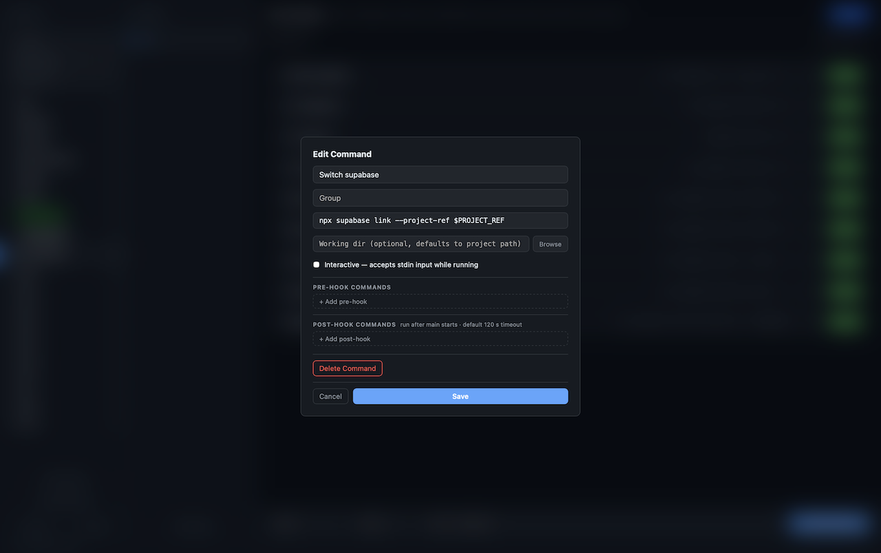 Environment variables